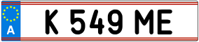 Trailer License Plate